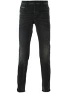 Emporio Armani Skinny Denim Jeans, Men's, Size: 34, Black, Cotton/polyester/spandex/elastane