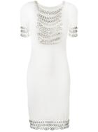 Christian Dior Vintage Chainmail Short Sleeve Dress - White