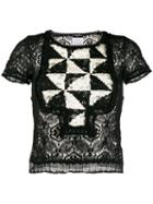 Chanel Pre-owned 2004's Geometric Panel Blouse - Black