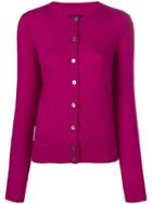 Marc Jacobs Crew Neck Cardigan - Pink & Purple