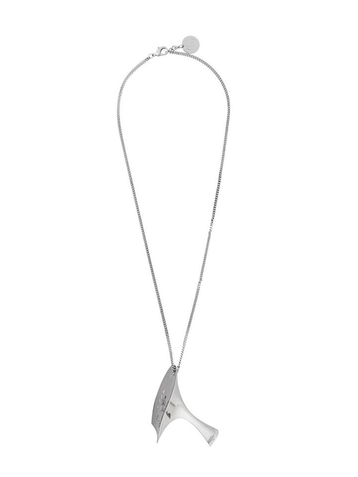 Mm6 Maison Margiela Shoe Heel Necklace - Metallic