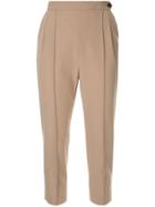 Loveless Cropped Tailored Trousers - Do Not Use - Beige