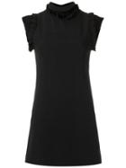 Andrea Bogosian - Lace Inserts Shift Dress - Women - Polyamide/acetate/viscose - P, Black, Polyamide/acetate/viscose