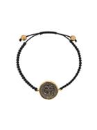 Gemco 18kt Gold And Diamond Hamsa Bracelet - Black