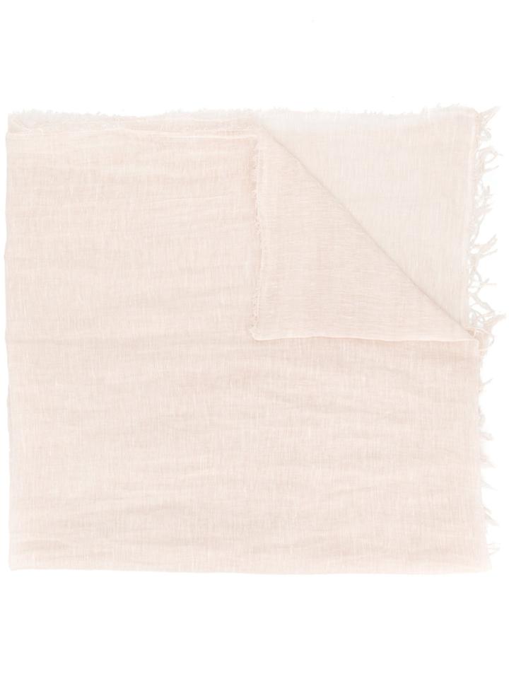 Fabiana Filippi Frayed Edge Scarf - Pink & Purple