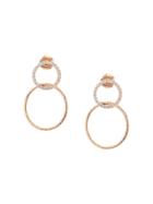Mattia Cielo 18kt Rose Gold Rugiada Diamond Double Circle Earrings