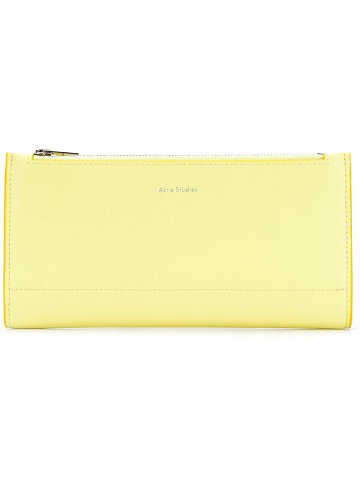 Acne Studios Continental Fold Wallet - Yellow