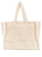 Stand Studio Lola Faux-shearling Tote Bag - Neutrals