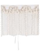 No21 - Embroidered Belt - Women - Cotton/polyester/viscose - One Size, White, Cotton/polyester/viscose