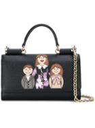 Dolce & Gabbana Mini 'von' Wallet Crossbody Bag, Black, Calf Leather