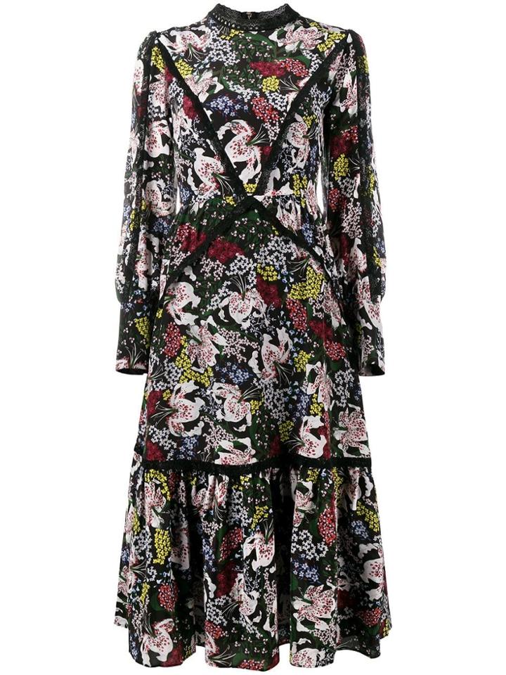 Erdem Floral Print Midi Dress - Pink