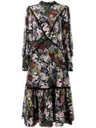 Erdem Floral Print Midi Dress - Pink