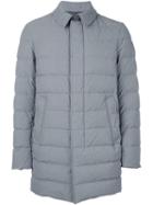 Herno Padded Coat, Men's, Size: 52, Grey, Feather Down/polyester/polyamide/polyurethane