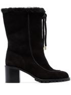 Jimmy Choo Buffy 65mm Shearling Boots - Black
