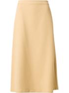 Talie Nk Midi Skirt, Women's, Size: 40, Yellow/orange, Polyester/spandex/elastane/viscose