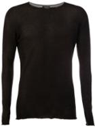 Avant Toi Faded Effect Jumper, Men's, Size: Medium, Black, Silk/cashmere