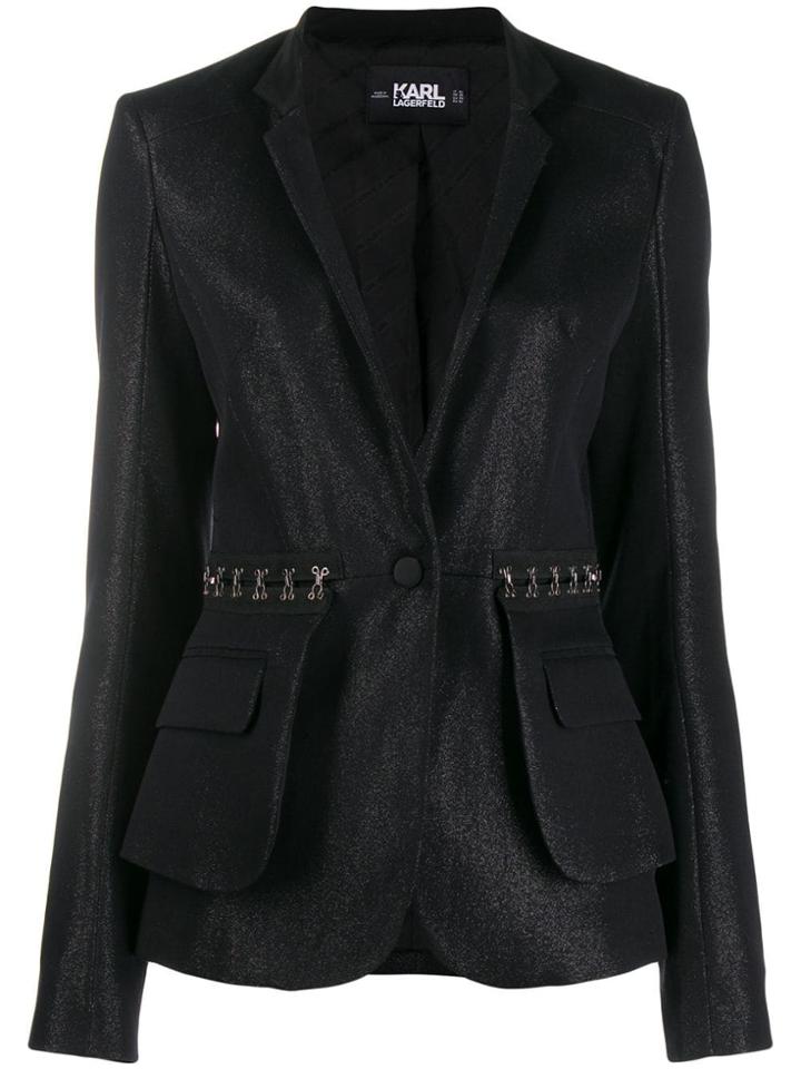 Karl Lagerfeld Sparkle Evening Jacket - Black