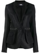 Karl Lagerfeld Sparkle Evening Jacket - Black