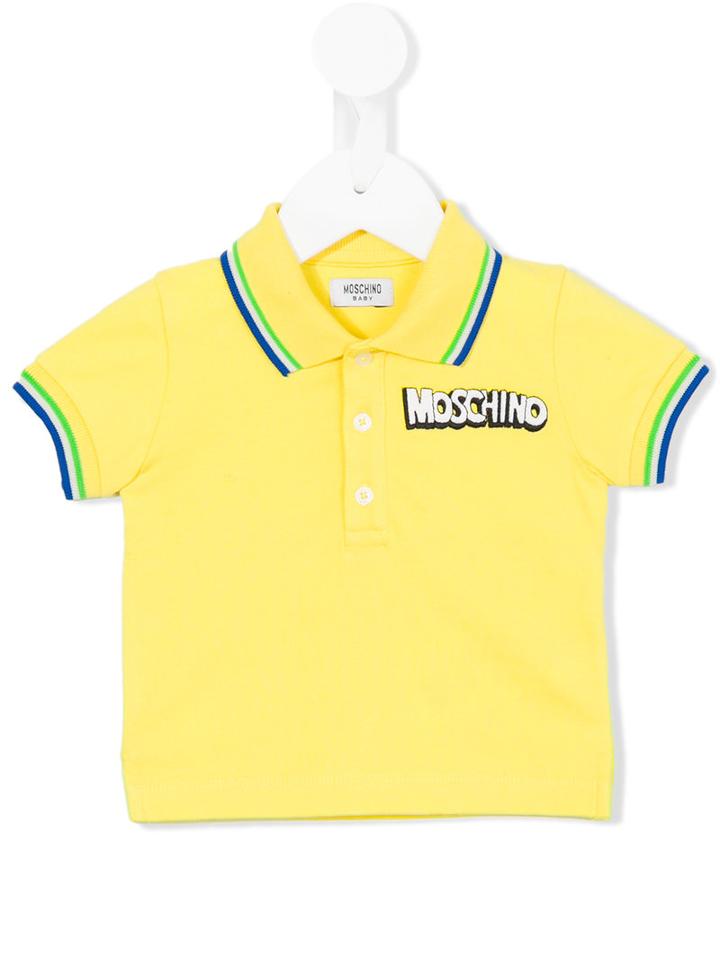 Moschino Kids Classic Polo Shirt, Boy's, Size: 18-24 Mth, Yellow/orange