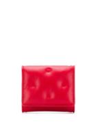 Maison Margiela Quilted Logo Wallet - Red
