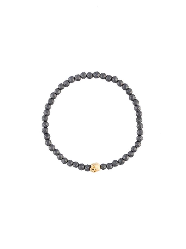 Luis Morais 'half Side Skull' Bracelet, Men's, Metallic