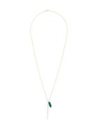 Wouters & Hendrix Shard And Green Agate Necklace, Women's, Metallic