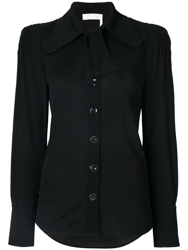 I'm Isola Marras Long Stripe Detail Blouse - Black