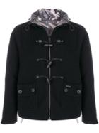 Bark Reversible Camouflage Knitted Jacket - Black