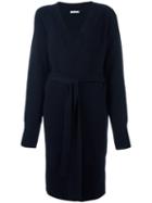 Société Anonyme 'm' Belted Cardi-coat, Women's, Size: Medium, Blue, Wool