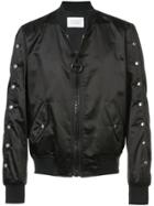 Route Des Garden Oversized Zip Bomber Jacket - Black