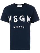 Msgm Logo T-shirt - Blue