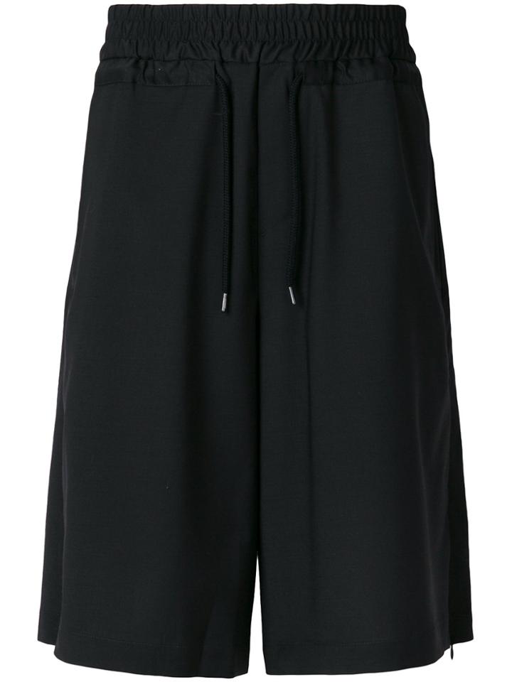 Odeur High Waisted Track Shorts - Black