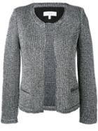 Iro - 'wallace' Metallic (grey) Knit Jacket - Women - Cotton/polyamide/polyester/other Fibers - 42, Women's, Cotton/polyamide/polyester/other Fibers