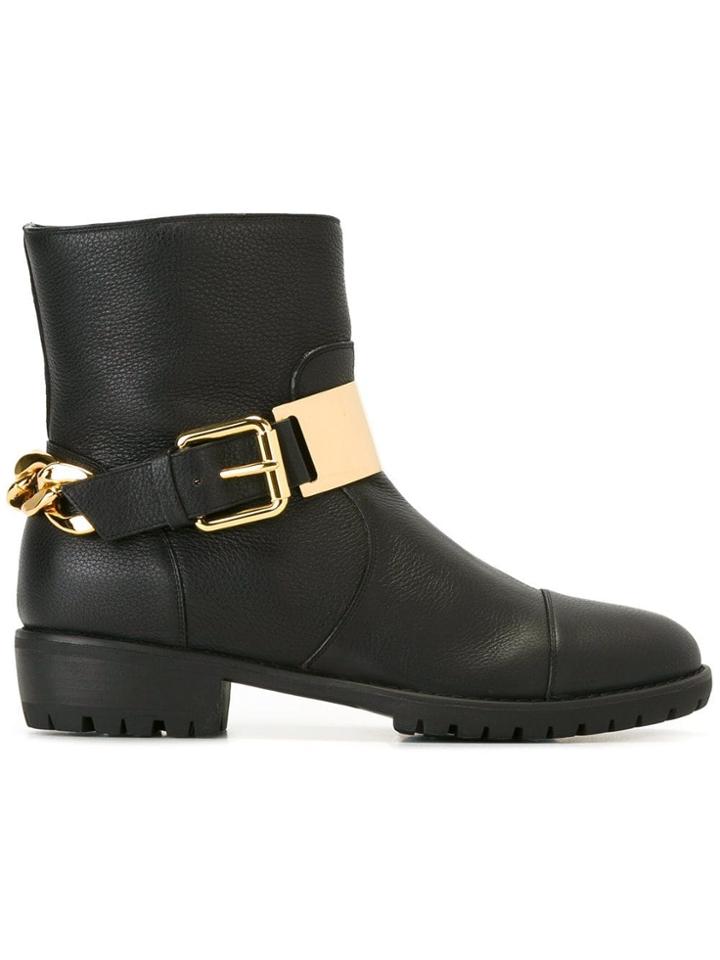 Giuseppe Zanotti Design 'brooke' Biker Ankle Boots - Black