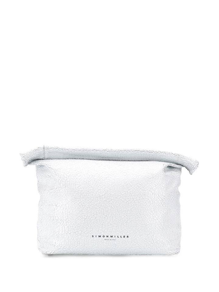 Simon Miller Roll Top Clutch Bag - White