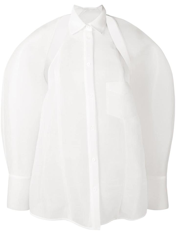 Peter Do Billowing Structured Sleeve Shirt - White
