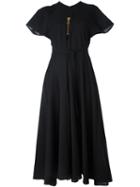 Ellery Raglan Sleeve Dress, Women's, Size: 6, Black, Polyester/spandex/elastane/virgin Wool