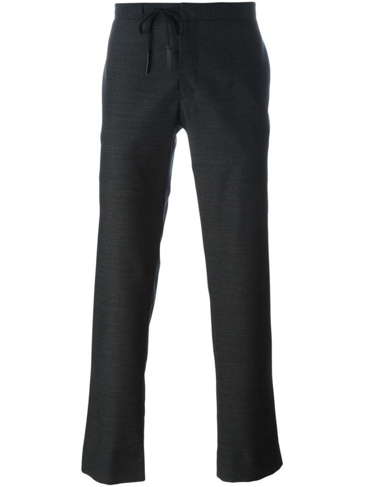 Maison Margiela Straight Leg Trousers, Men's, Size: 48, Grey, Virgin Wool
