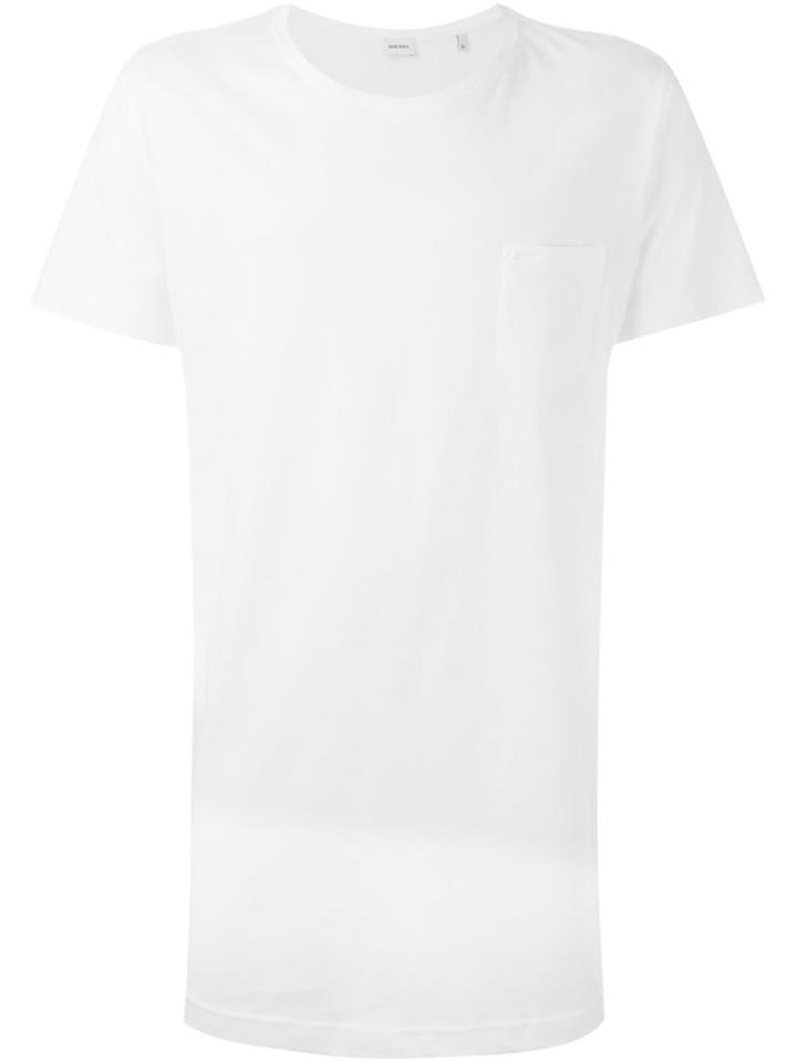 Diesel Scoop Neck T-shirt, Men's, Size: Small, White, Cotton