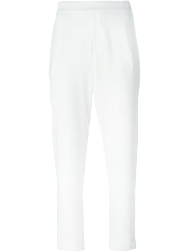 P.a.r.o.s.h. Elasticated Trousers, Women's, Size: Small, White, Polyester