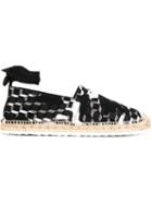 Pierre Hardy Cube Espadrilles, Men's, Size: 39, Black, Cotton/leather/rubber