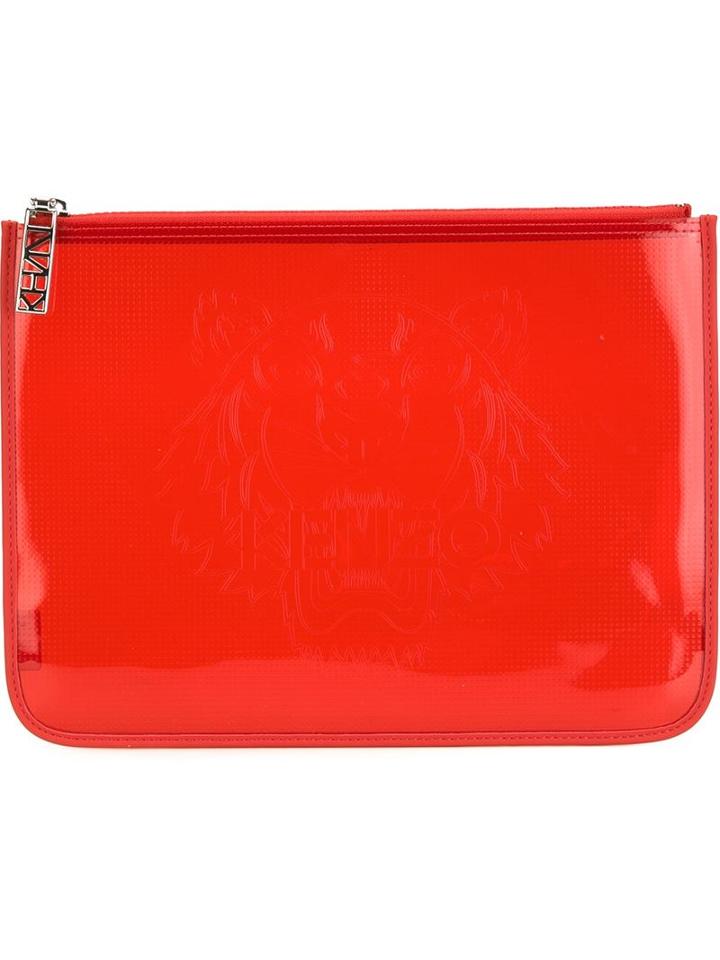 Kenzo 'tiger' Clutch, Women's, Red