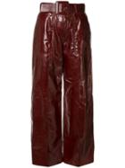 Drome Patent Leather Trousers - Red