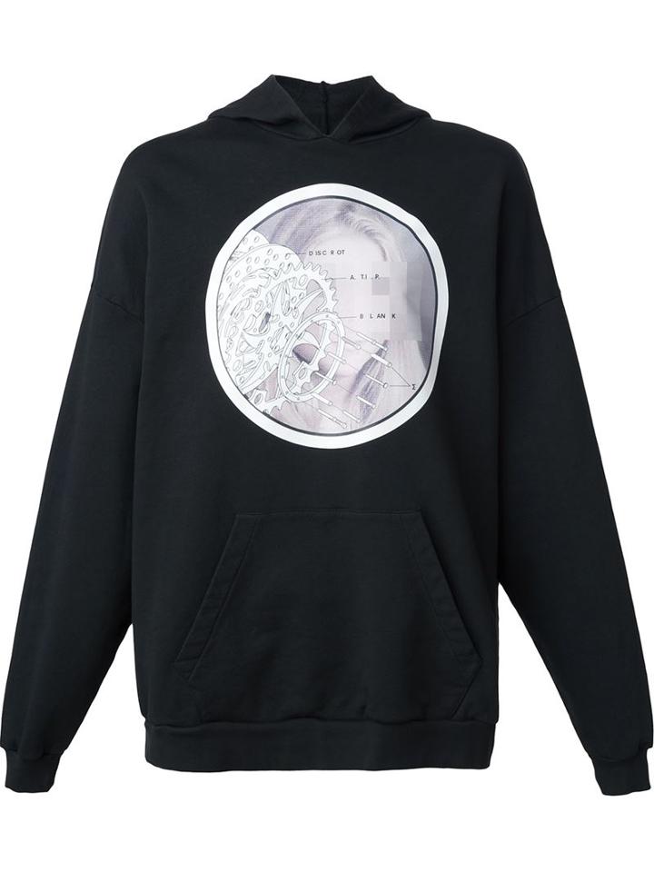 Komakino Front Print Hooded Sweatshirt