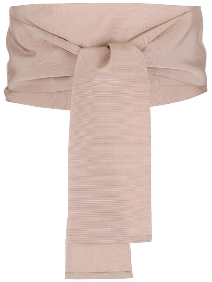 Sara Roka Tie High Waist Belt - Nude & Neutrals
