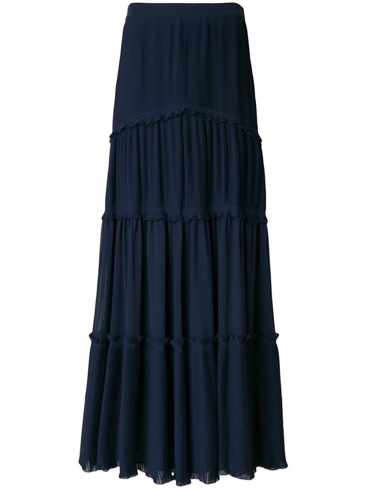 Tory Burch Tiered Skirt - Blue