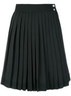 Versus High-waist Pleated Skirt - Black