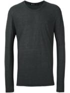 T By Alexander Wang Long Sleeved T-shirt, Men's, Size: Medium, Grey, Rayon/silk