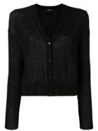 Theory Round Neck Cardigan - Black