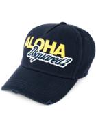 Dsquared2 Aloha Logo Embroidered Baseball Cap - Blue
